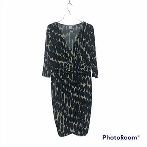 Jessica London size 14 faux wrap dress